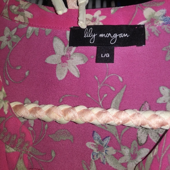 3/$20 Lily Morgan blouse large - Picture 5 of 5